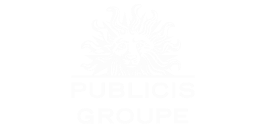 Publicis Groupe logo featuring a stylized sun design, representing a global communications and advertising agency.