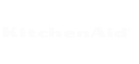 KitchenAid logo in white, representing a well-known brand in kitchen appliances and cookware.