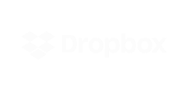 Dropbox logo in white against a black background, representing cloud storage and file sharing services.