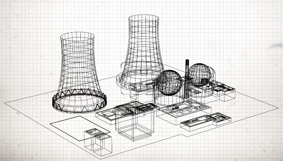 Nuclear Reactor | 原子炉 Cardboard Art 段ボール - 彫刻・オブジェ
