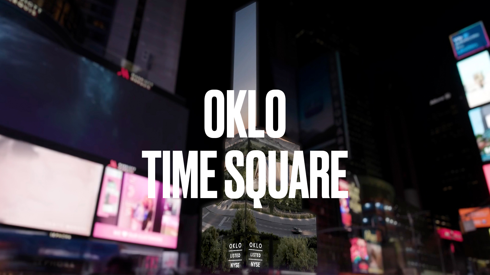 OKLO Time Square Billboard Promo