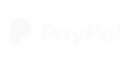 PayPal logo in white, representing a secure online payment platform for digital transactions and e-commerce.