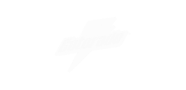 White lightning bolt logo on a black background, representing energy and speed, suitable for branding in technology or sports industries.