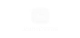 John Deere logo featuring a simple green and white design, symbolizing the brand's agricultural and construction machinery expertise.