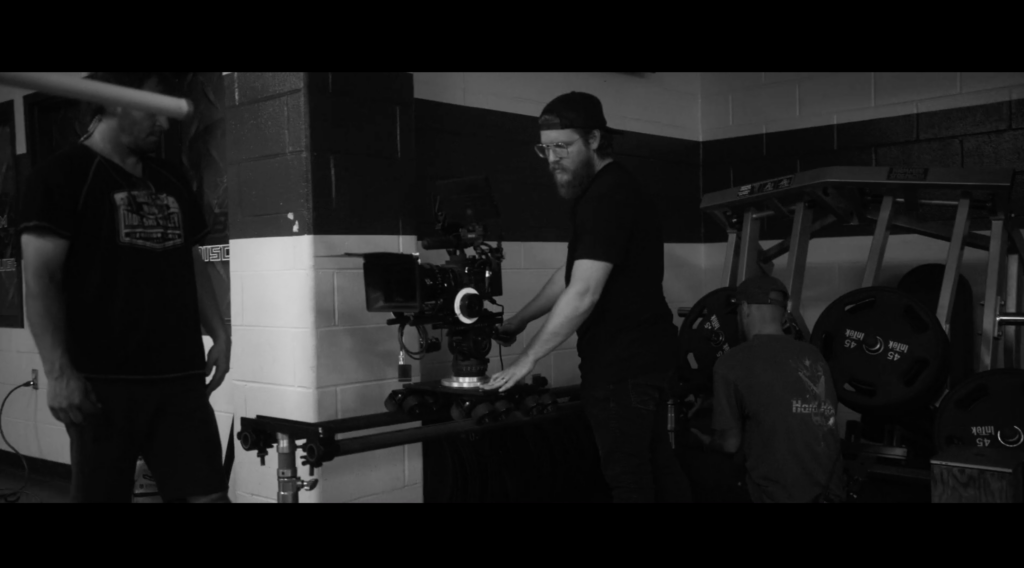 Minimalist production setup for agency PSA video shoot Dallas
