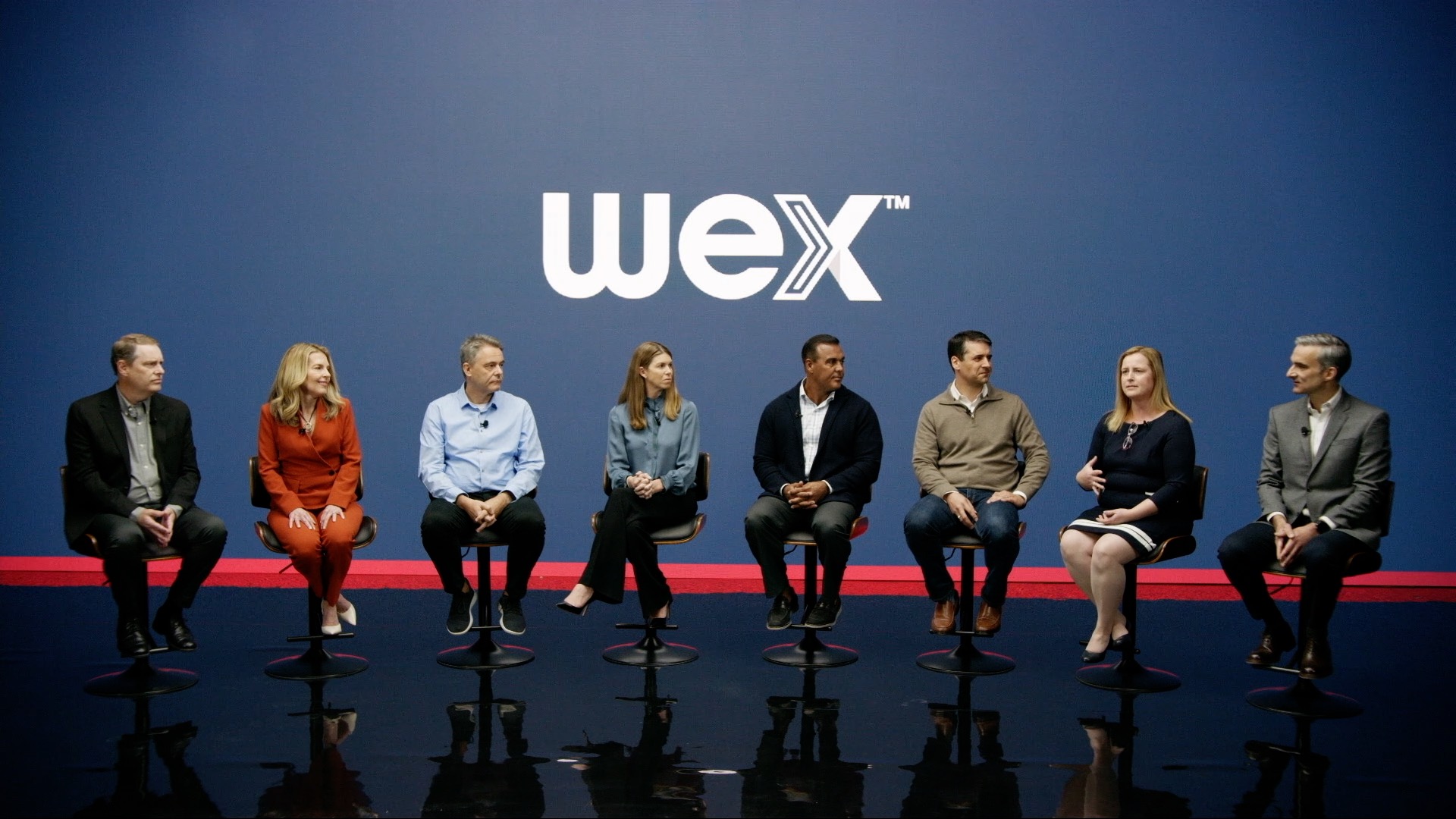 WEX investor day panel discussion with executive leadership team on stage